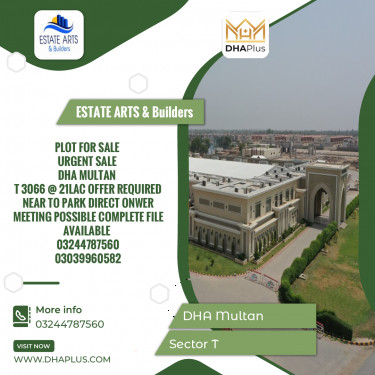 5 Marla Residential Plot for Sale in Sector T -  DHA Multan, Multan - (DP-37188)
