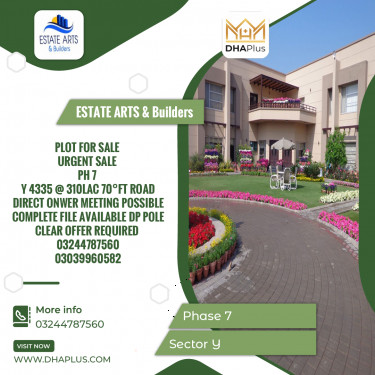 1 Kanal Residential Plot for Sale in Sector Y -  Phase 7, Lahore - (DP-37207)