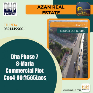 8 Marla Commercial Plot for Sale in Sector CC4 Commercial -  Phase 7, Lahore - (DP-37228)