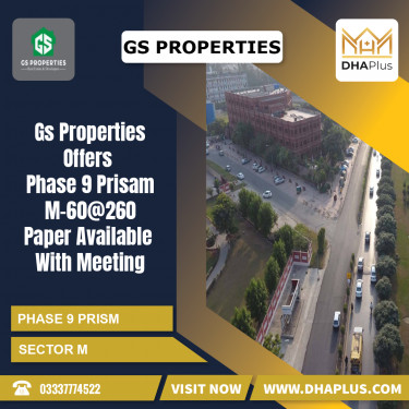 1 Kanal Residential Plot for Sale in Sector M -  Phase 9 Prism, Lahore - (DP-37232)