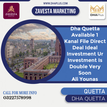 1 Kanal Residential File for Sale in DHA Quetta, Quetta - (DP-37236)