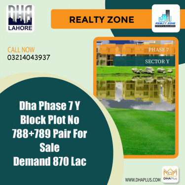 1 Kanal Residential Plot for Sale in Sector Y -  Phase 7, Lahore - (DP-37242)