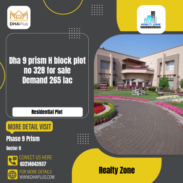 1 Kanal Residential Plot for Sale in Sector H -  Phase 9 Prism, Lahore - (DP-37282)