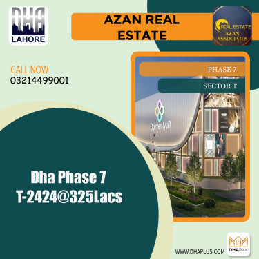 1 Kanal Residential Plot for Sale in Sector T -  Phase 7, Lahore - (DP-37300)