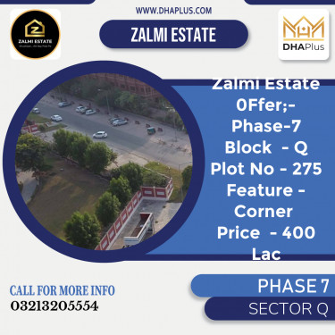 1 Kanal Residential Plot for Sale in Sector Q -  Phase 7, Lahore - (DP-37333)