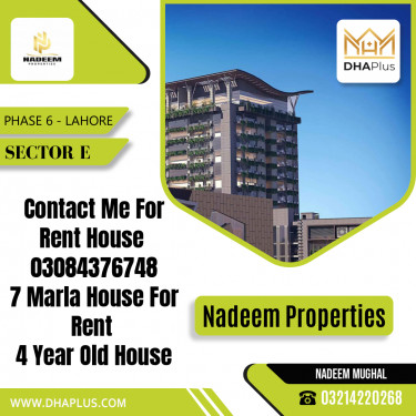 7 Marla Residential House for Rent in Sector E -  Phase 6, Lahore - (DP-37343)