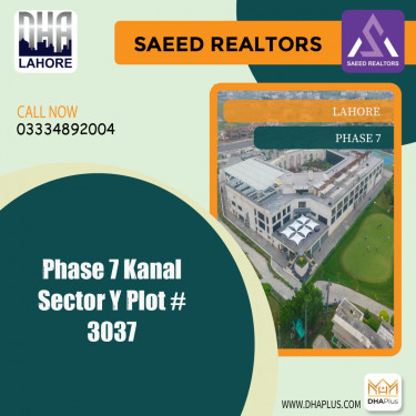 1 Kanal Residential Plot for Sale in Phase 7, Lahore - (DP-37353)