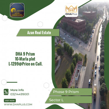10 Marla Residential Plot for Sale in Sector L -  Phase 9 Prism, Lahore - (DP-37361)