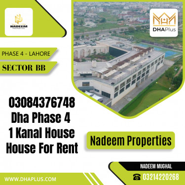 20 Marla Residential House for Rent in Sector BB -  Phase 4, Lahore - (DP-37369)