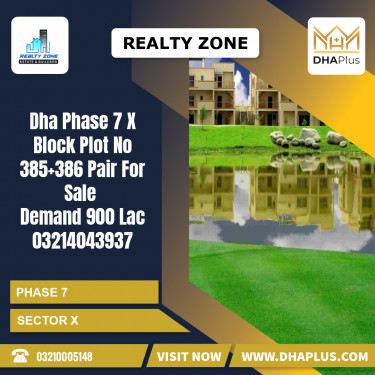1 Kanal Residential Plot for Sale in Sector X -  Phase 7, Lahore - (DP-37373)
