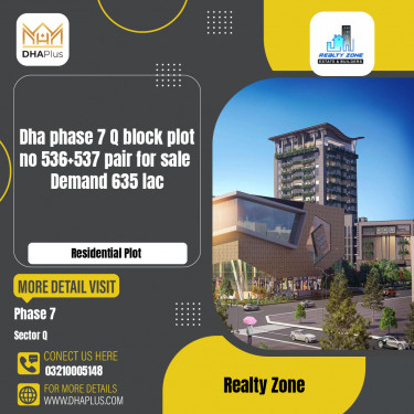 1 Kanal Residential Plot for Sale in Sector Q -  Phase 7, Lahore - (DP-37376)