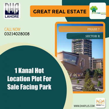 1 Kanal Residential Plot for Sale in Sector R -  Phase 7, Lahore - (DP-37389)