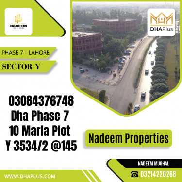 10 Marla Residential Plot for Sale in Sector Y -  Phase 7, Lahore - (DP-37396)