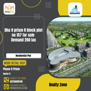 1 Kanal Residential Plot for Sale in Sector R -  Phase 9 Prism, Lahore - (DP-37397)