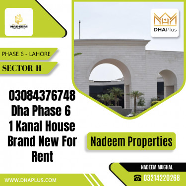 20 Marla Residential House for Rent in Sector H -  Phase 6, Lahore - (DP-37399)