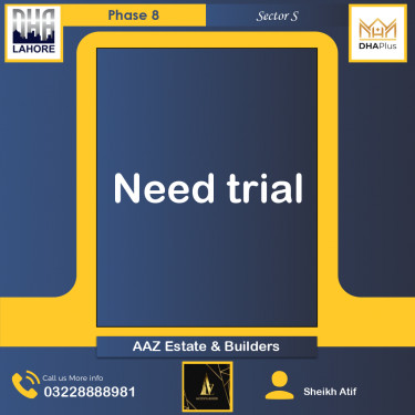 1 Kanal Required Residential Plot in Sector S -  Phase 8, Lahore - (DP-37404)