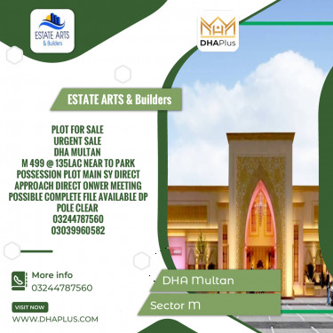 1 Kanal Residential Plot for Sale in Sector M -  DHA Multan, Multan - (DP-37457)