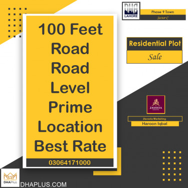 5 Marla Residential Plot for Sale in Sector C -  Phase 9 Town, Lahore - (DP-37522)