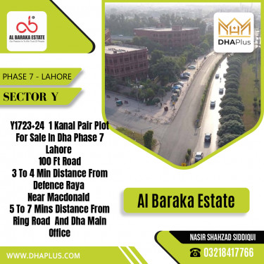 2 Kanal Residential Plot for Sale in Sector Y -  Phase 7, Lahore - (DP-37524)