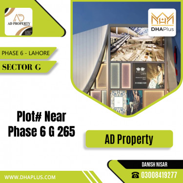 1 Kanal Residential Plot for Sale in Sector G -  Phase 6, Lahore - (DP-37525)