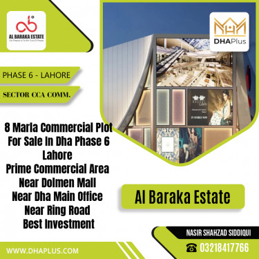 8 Marla Commercial Plot for Sale in Sector CCA Commercial -  Phase 6, Lahore - (DP-37547)