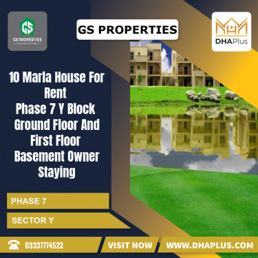 10 Marla Residential House for Rent in Sector Y -  Phase 7, Lahore - (DP-37555)