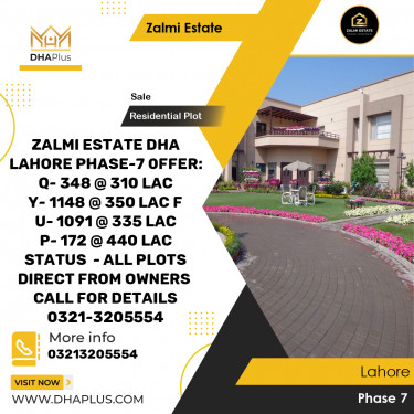 1 Kanal Residential Plot for Sale in Phase 7, Lahore - (DP-37569)