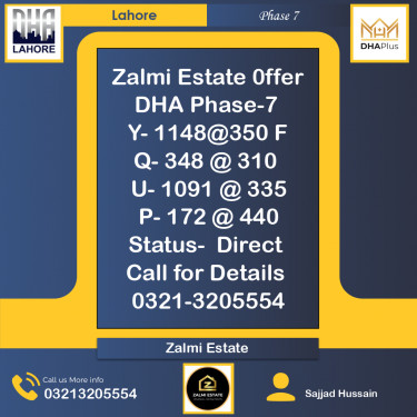 1 Kanal Residential Plot for Sale in Phase 7, Lahore - (DP-37572)