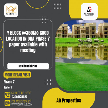 1 Kanal Residential Plot for Sale in Sector Y -  Phase 7, Lahore - (DP-37595)