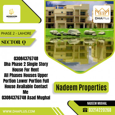 1 Kanal Residential House for Rent in Sector Q -  Phase 2, Lahore - (DP-37604)
