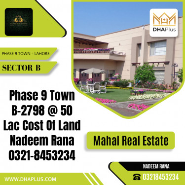 5 Marla Residential Plot for Sale in Sector B -  Phase 9 Town, Lahore - (DP-37615)