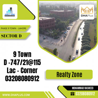 5.5 Sq. Ft. Residential Plot for Sale in Sector D -  Phase 9 Town, Lahore - (DP-37620)