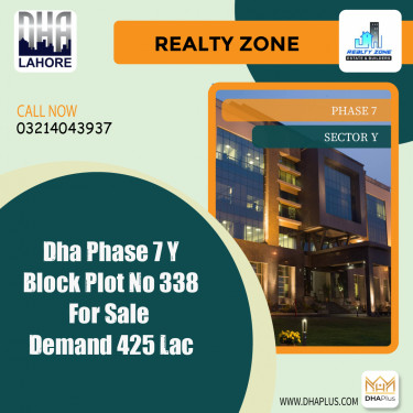 1 Kanal Residential Plot for Sale in Sector Y -  Phase 7, Lahore - (DP-37629)