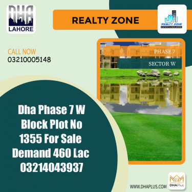 1 Kanal Residential Plot for Sale in Sector W -  Phase 7, Lahore - (DP-37639)