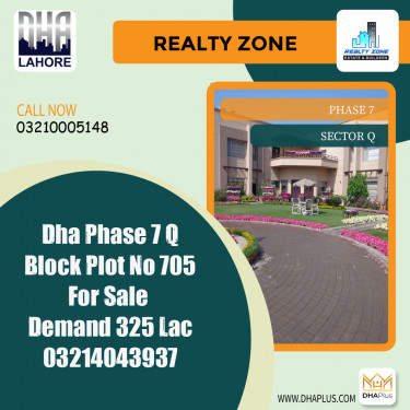 1 Kanal Residential Plot for Sale in Sector Q -  Phase 7, Lahore - (DP-37641)