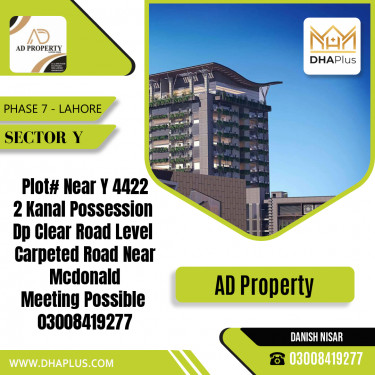 2 Kanal Residential Plot for Sale in Sector Y -  Phase 7, Lahore - (DP-37649)