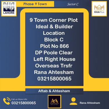 5 Marla Residential Plot for Sale in Sector C -  Phase 9 Town, Lahore - (DP-37651)