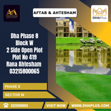 1 Kanal Residential Plot for Sale in Sector W -  Phase 8, Lahore - (DP-37688)