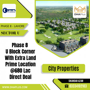 23 Marla Residential Plot for Sale in Sector U -  Phase 8, Lahore - (DP-37693)