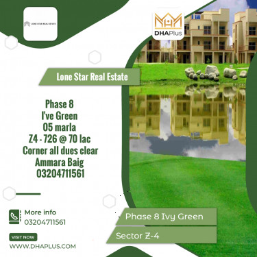 5 Marla Residential Plot for Sale in Sector Z-4 -  Phase 8 Ivy Green, Lahore - (DP-37710)