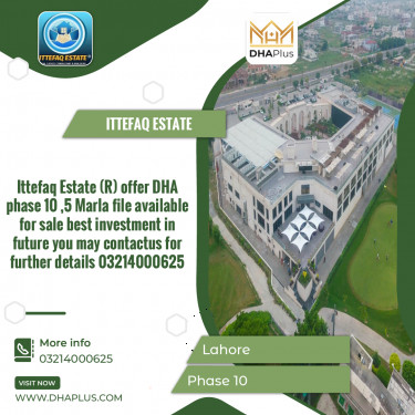 5 Marla Residential File for Sale in Phase 10, Lahore - (DP-37713)