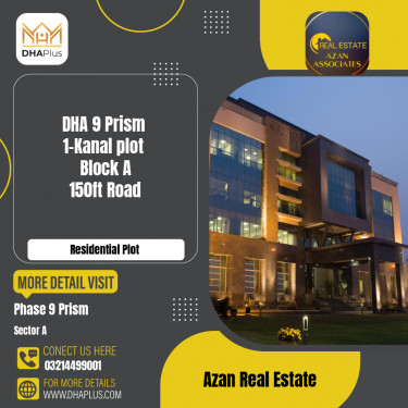 1 Kanal Residential Plot for Sale in Sector A -  Phase 9 Prism, Lahore - (DP-37738)