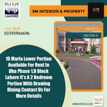 10 Marla Residential House for Rent in Sector D -  Phase 1, Lahore - (DP-37747)