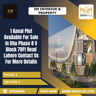 1 Kanal Residential Plot for Sale in Sector V -  Phase 8, Lahore - (DP-37759)