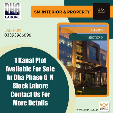 1 Kanal Residential Plot for Sale in Sector N -  Phase 6, Lahore - (DP-37760)