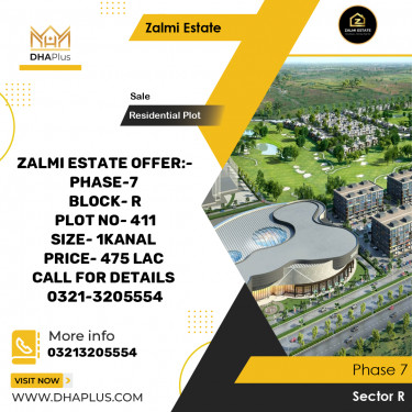 1 Kanal Residential Plot for Sale in Sector R -  Phase 7, Lahore - (DP-37806)