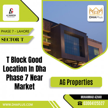 1 Kanal Residential Plot for Sale in Sector T -  Phase 7, Lahore - (DP-37815)