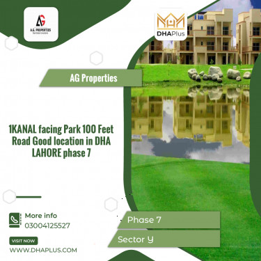 1 Kanal Residential Plot for Sale in Sector Y -  Phase 7, Lahore - (DP-37825)