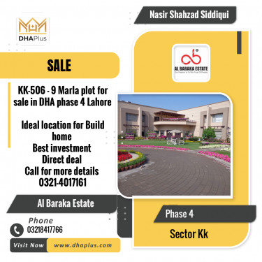 9 Marla Residential Plot for Sale in Sector KK -  Phase 4, Lahore - (DP-37826)