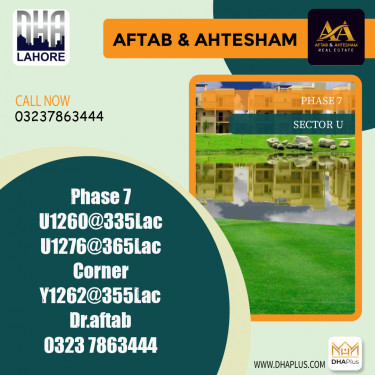 1 Kanal Residential Plot for Sale in Sector U -  Phase 7, Lahore - (DP-37871)